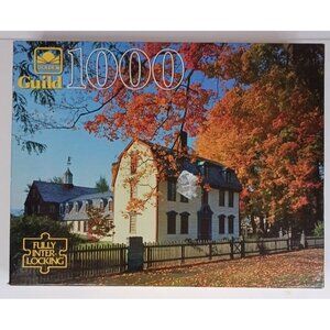 Puzzle Golden Guild Old Deerfield 1000 Piece 21.5 x 27.5 Inches New Unopened
